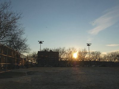 Bay Ridge's Dust Bowl at sunset
