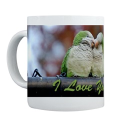 Brooklyn Parrots I Love You Mug